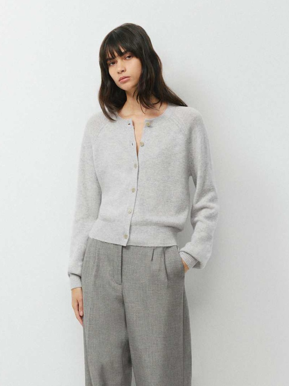 Aritzia Wilfred Essential Wool Cashmere London Cardigan